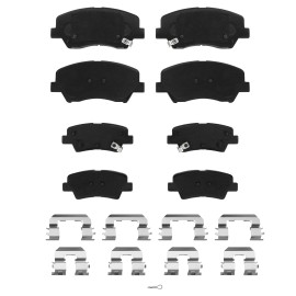 Hualey Front & Rear Premium Ceramic Brake Pads for 2011 - 2016 HYUNDAI ELANTRA，VELOST