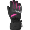 Reusch Children's Bennet R-Tex Xt Gloves, Black/Black Melange/Pink Glo, 6.5