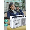 Cassette Tape Player and Tape Cassette Recorder with Bluetooth Boombox,