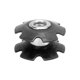 Tuerca de flor de horquilla delantera de bicicleta, portátil, de acero ligero, para bicicleta, tuerca de estrella, duradera, universal, práctica para tubo de horquilla de 28.6 mm para equipo de dirección de bicicleta