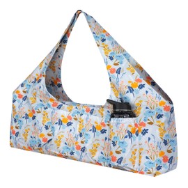 jswuffx Large Yoga Mat Bag Yoga Bags and Carriers Fits All You Stuff and Most Size Mats, Yoga Tote Bag with YogaMat Strap, Elastic Pockets and Zipper Pockets