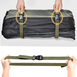 135cm Military Green PP PP Webbing Luggage Straps Luggage Strap Suitcase Fixed Strap 4PCS 200g for Sleeping Bag Waterproof Bag Outer Tent