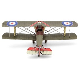 DCD Model Kit Sopwith Camel Aircraft From World War I Moderate Difficulty; British Royal Flying Corps Steel Model by Metal Earth