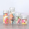 UPSTORE 12Pcs 10ml/0.34oz Empty Clear Glass Bottles With Screw Aluminum