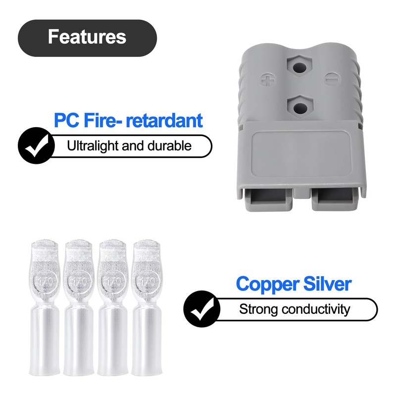 HiSport 120A Battery Quick Connect 120Amp 600V Compatible with Anderson