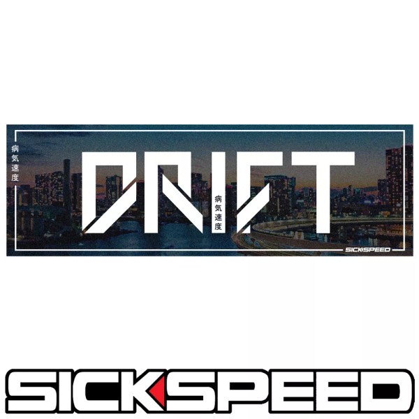 SICKSPEED 4 PC SICKSPEED TOKYO DRIFT STICKERS VINYL DECAL KIT