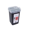 Blackomb - Needle Disposal Container | Disposal Box for Used Needles | Waste Container | Needle Storage | Razor Blades Box | Black