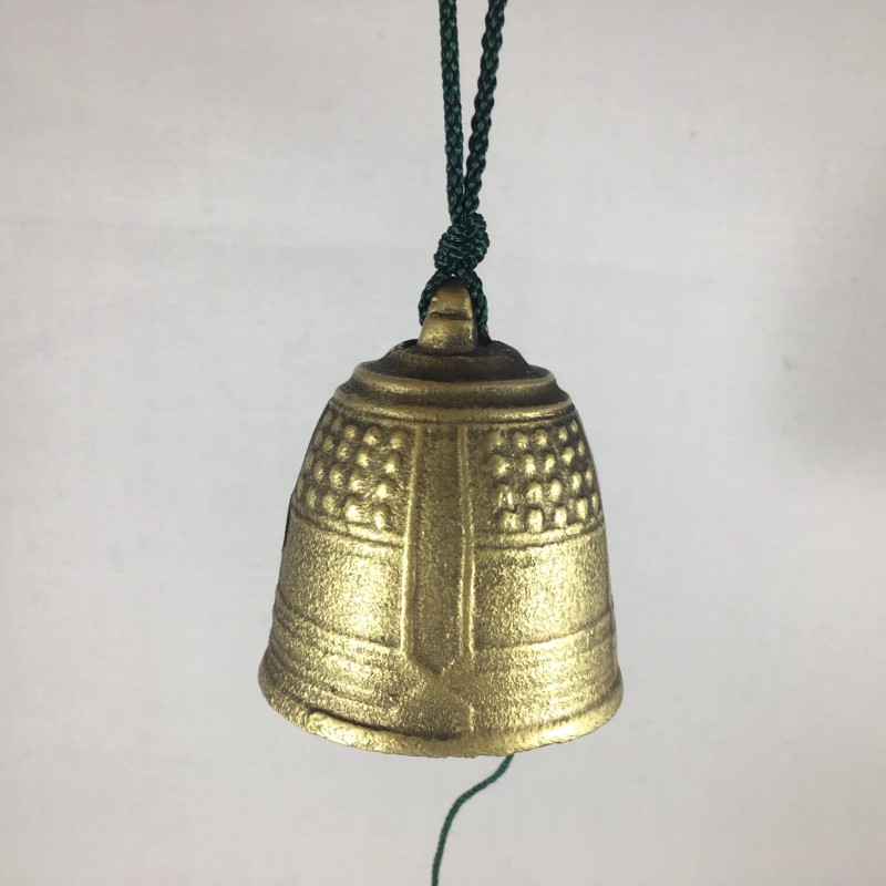 Kotobuki Japanese Wind Chime Nambu Cast Iron Gold Temple Bell