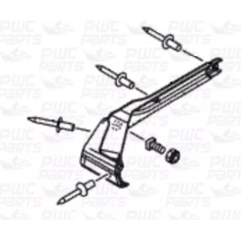 YAMAHA 2015-2020 VX GP1800 REAR Corner BLACK Bumper F2X-U251E-10-0