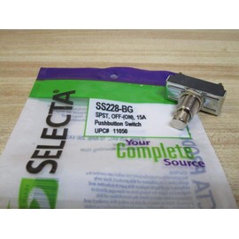 SELECTA SS228-BG Pushbutton Switch, SPST NO, Momentary Contact