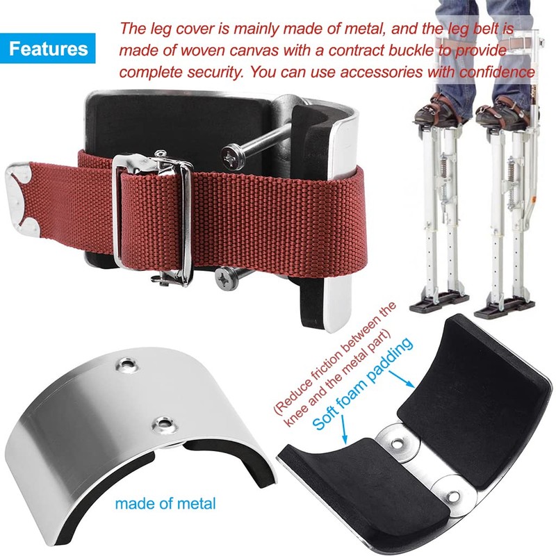 2 PCS Drywall Stilt Replacement Parts, Leg Straps Kit for