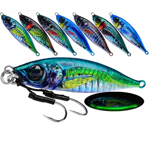 VolksRose 8 Colours 3D Lifelike Bionic Fishing Lure Set -