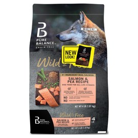 GYCO Wild & Free Salmon & Pea Recipe Dry Dog Food, Grain-Free, 4 lbs - Dry Dog Food for Dogs of All Life Stages - No Added Corn, Wheat, Or Soy