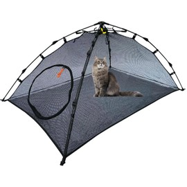 BETYMAN Outdoor Cat Tent for Outside Cat Enclosures Outdoor Pop Up Pet Playpen Playhouse (Play Tents for Small Animals) - Outside Habitat