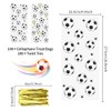 Boerni 100PCS Soccer Treat Bags, Football Star Medal Print 2