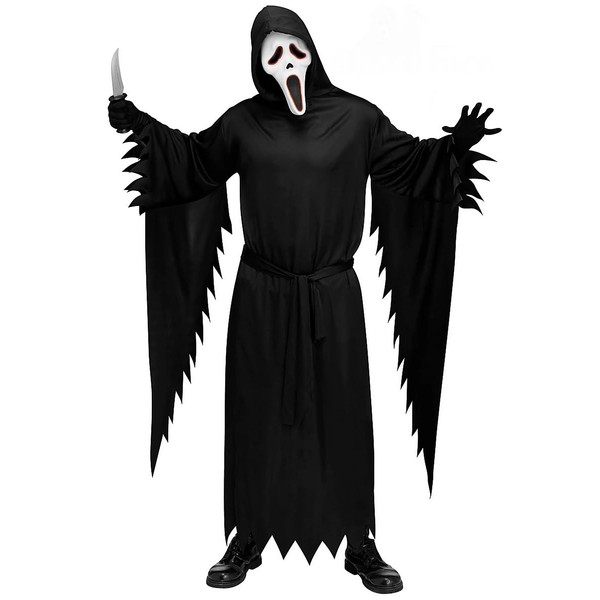 Ghost Face with E.L. Wire Light Up Mask Costume Standard