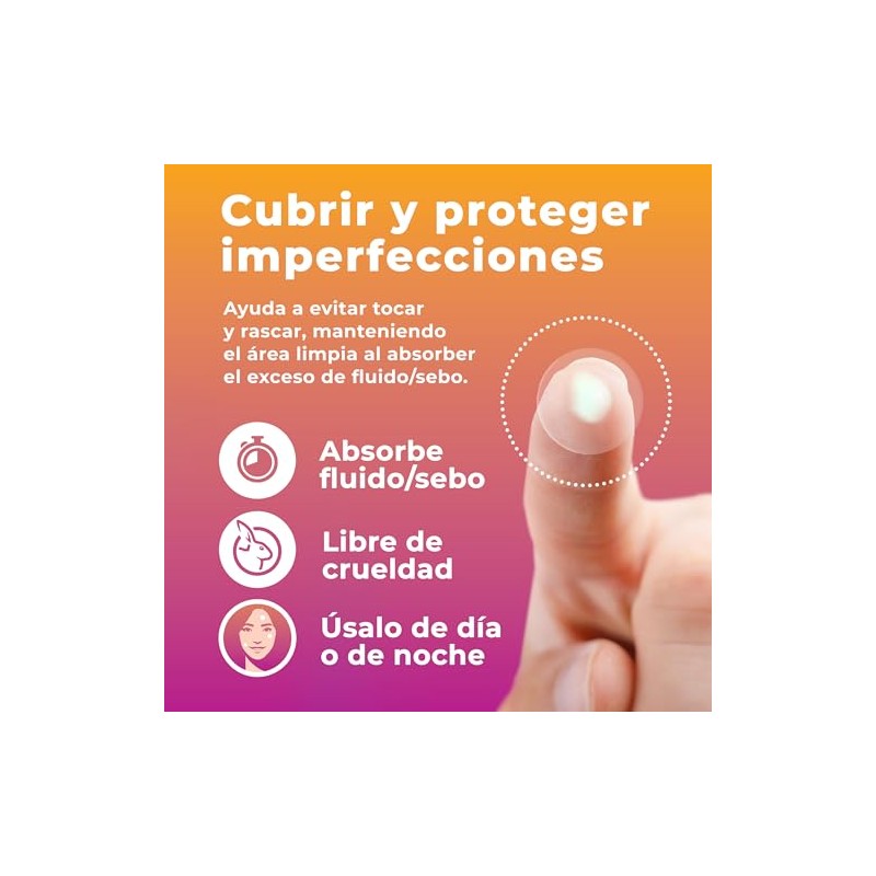 PatchRx Parches para Acné en La Cara (120 Unidades) Parches