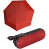 Knirps X1 Super Mini Pocket Umbrella in Case Glam Red