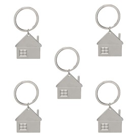 Honbay 5PCS Alloy House Keychains Cute Home Key Chains Decorative Key Rings Keyfob for Bag Purse Wallet Cellphone or Car Pendant