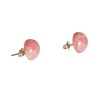 Sterling Silver Rhodochrosite Stud Earrings