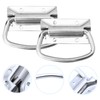 Operitacx 2Pcs Heavy Duty Stainless Steel Pull Knob Surface Mounted