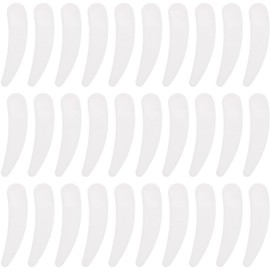 FUOYLOO 100 Cucharas para Crema Facial de Pp Blanco, Aplicador Práctico para Muestreo y Viaje, Herramienta para Maquillaje y Cuidado Facial