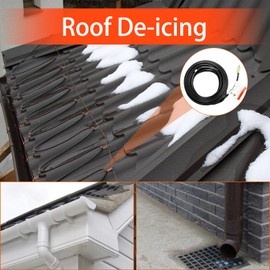 HEATIT PLSR1 100-feet 120V Industrial and commercial grade Self Regulating Heating Cable long term use design, heavy duty, Wet or Dry, Cold lead 10ft, 12YR Warranty