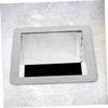Ipetboom Stainless Steel Trash Chute Grommet Square Countertop Waste Disposal