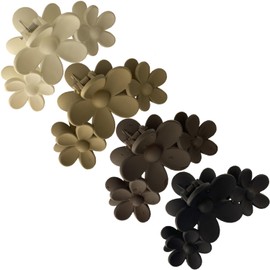 Hair Clip Claw Clips for Women and Girls, Non Slip Strong Hold Tortoise Banana Hair Clips for Thick Hair, 4 Colors