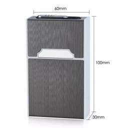 KH Cigarrera Con Encendedor Electrónico Usb Recargab Papá Novio