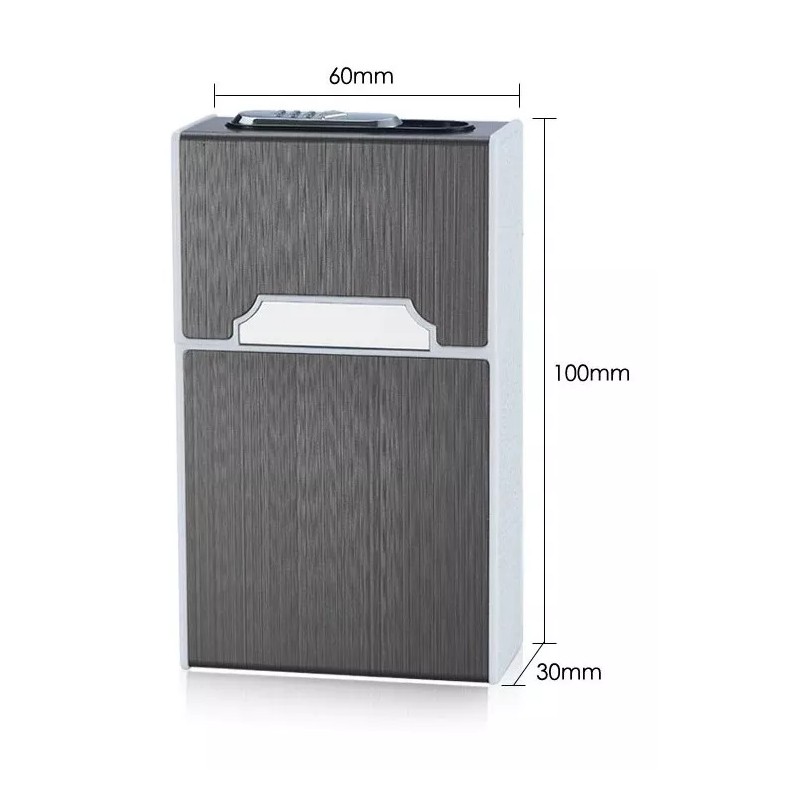 KH Cigarrera Con Encendedor Electrónico Usb Recargab Papá Novio