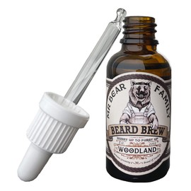 Mr Bear Family Bartöl Herren - Woodland - pflegt und unterstützt Bart Wachstum - nährreiches Bartpflege Öl mit Jojoba und Argan Öl - Bart Öl Man - Moisturizer Beard Oil for Men 30ml