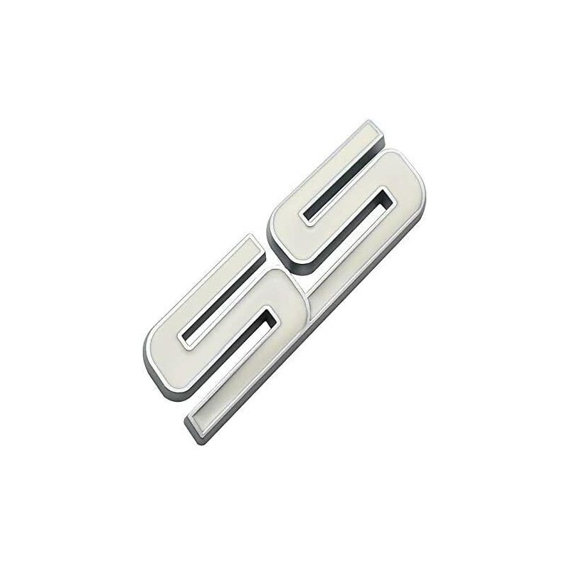 1Pc Metal SS Front Door SS Emblem Car Badge Sticker