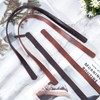 SUPERFINDINGS 4Pcs 2 Colors Faux Leather Bag Handles with Iron
