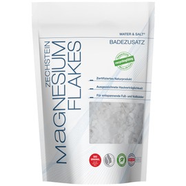 Water & Salt® 500 g Magnesium Flakes [Dermatologically Tested] - Magnesium Flakes Magnesium Bath Salt - Certified & Pure Natural Product - Flakes Foot Bath & Full Bath