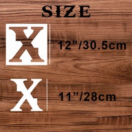 3inch Letter Stencils 36pcs Stencils Letter Alphabet Stencil Number Reusable&Flexible Stencils for Painting On Wood Wall Porch Fabric