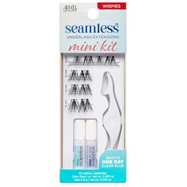Ardell Minikit De Extensiones De Pestañas Sin Costuras Para Hacer Tú Mismo: Wispies, Fácil Aplicación, 10 Grupos De Pestañas, 1 Paquete Negro 1 Unidad