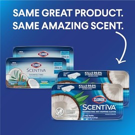 CLOROX Clorox Scentiva Disinfecting Wet Mop Pad, Disposable Mop Heads, Coconut and Waterlily, 2 Packs, 24 Wet Refills Per Pack (Package May Vary)