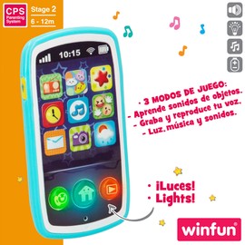 winfun 000740-NL Spielzeug-Smartphone Fun Sounds für Babys & Kinder