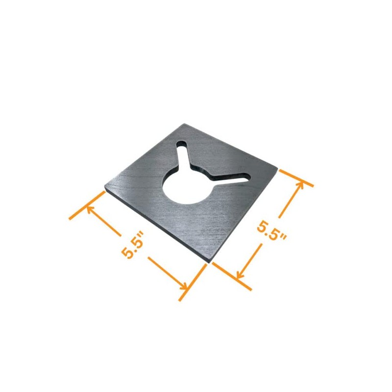 OFFROAD ANONYMOUS Keyhole Double Banjo Eye Plate, Tie Down Hardware,