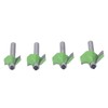 4 Pcs Roundover Router Bit 8mm Shank 5/8in 3/4in 7/8in