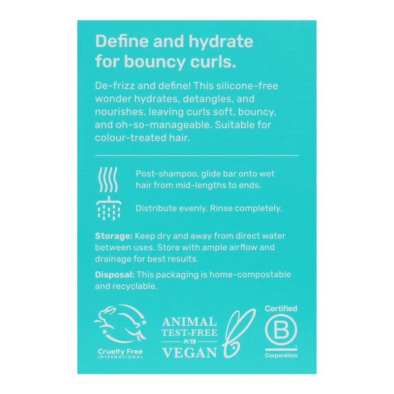 Ethique Curl-Defining Solid Conditioner for Curly & Coily Hair, 60g