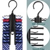 2 PCS Tie Rack Hold 20 Ties Rotate to Open/Close