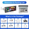 Wireless Carplay Single Din Touchscreen Radio Wireless Android Auto, Car