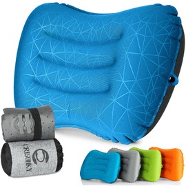 Crisonky Camping Pillow,Ultralight Inflatable Travel Pillow for Backpacking