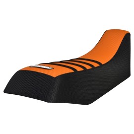 Honda Fourtrax TRX 70 Gripper Seat Cover 1986 - 1987   BLACK -ORANGE- BLACK #279