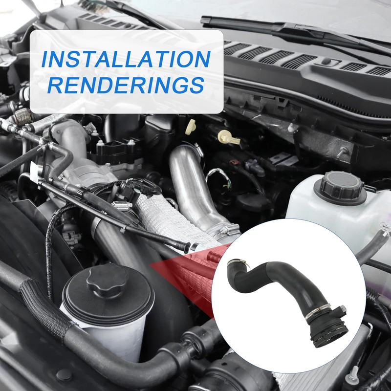 Rimamoka Turbo Intercooler Outlet Tube Compatible with 2017-2019 Ford F-250