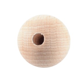 Vaessen Creative 11006-008 Untreated Wooden Beads, Diameter 30 mm, Pack of 100, Round Beads for Crafts, DIY Handmade Decorations, Jewellery Crafts, Wood, Pack of 20