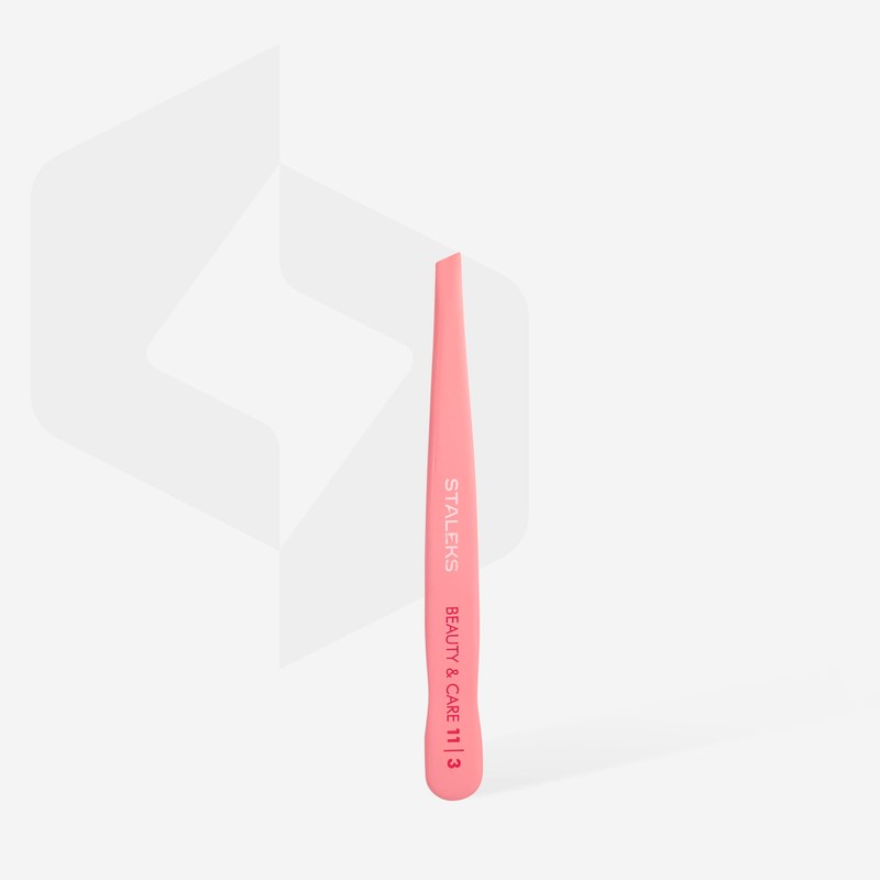 STALEKS PRO Augenbrauen-Pinzette, Präzision, Edelstahl, Beauty & Care 11/3