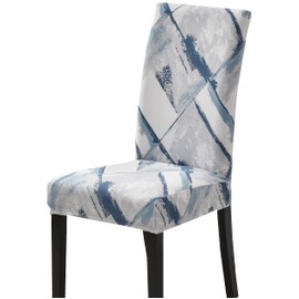 Modern Stretch Dining Chair Covers Removable Washable Spandex Slipcovers for High Chairs 4/6 PCS Chair Protective Covers (BB, 6PCS/Set)